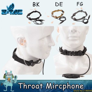 Ларингофон Z033-BK TACTICAL THROAT MIC BK (Z-Tactical)